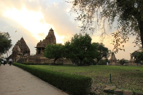 Sun setting across the Western group of temples.. a beautiful serenity to it.